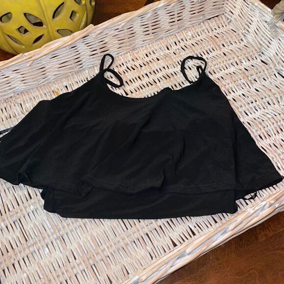 Knit Frill Bodysuit, SZ S - Picture 2 of 3